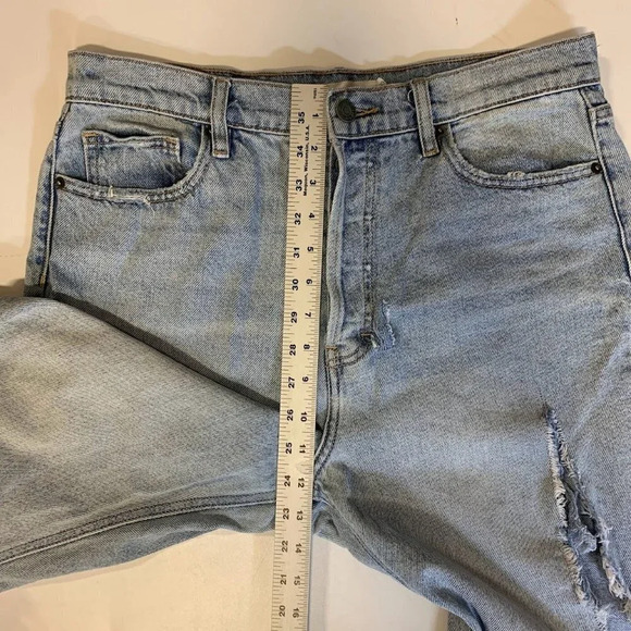 Hidden Jeans‎ Women's High Waist Fray Hem Straight Leg Jeans In Light Wash SZ 30 - Picture 12 of 13